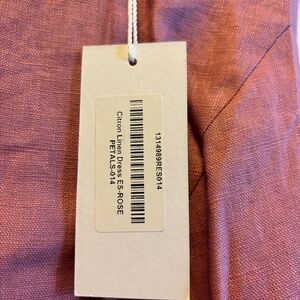 Reformation Citron Linen Dress Es Pink - Size 14